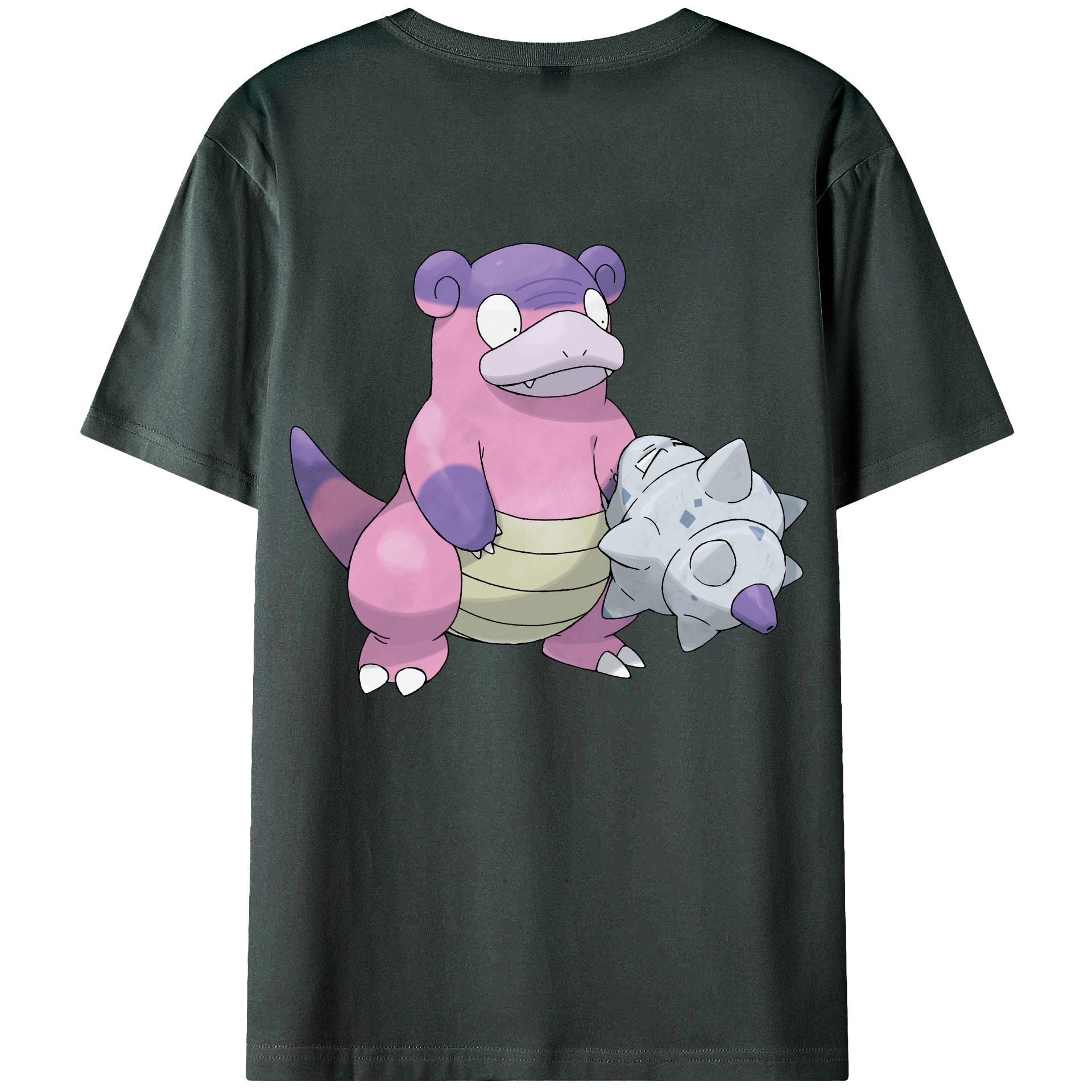 （画像用） ポケットモンスター Pokémon 綿100％ メンズ半袖Tシャツ（バックプリント） 通気性
